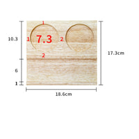 Premium Wood Chocolate Display Tray Easy to Clean Wooden Dessert Tray Logo Engraving for Cafe Owners, Chefs, Restaurant, Bakery