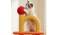Cat Climber with Scratching Posts Small Cat Activity Center with Play Spheres Floor-Standing Furniture for Cats