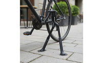 Folding Design Adjustable Aluminum Cycle Kickstand Stable Parking Support Center Mount Bike Stand Non-Slip Sole for Commuting