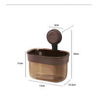 gingers Garlic Storage Bin Drainage Design Suction Cup Storage Box Ventilated Hanging Basket for Washroom