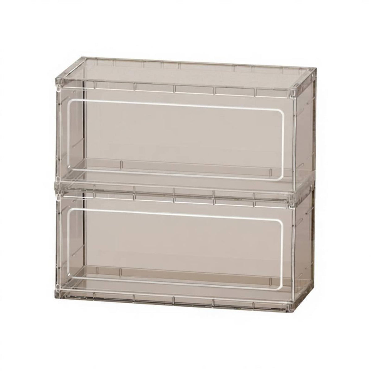 Large Capacity Dustproof Glassware Cabinet Strong Load Bearing Cup Storage Box Stackable Cup Organizer for Desktop, Kitchen Counter