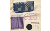 Patchwork Pattern Interchangeable Circular Knitting Flexible Cables Circular Knitting Needle Set Heart-Shaped Tools Metal Needle Tips