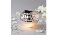 Crinkled Paper Shape Vase Hammered Texture Decorative Vase Narrow Base Home Decor for Flower Display