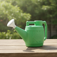 Ribbed Watering Can with Long Spout Lightweight Watering Can with Dual Handles Sturdy Garden Tool Wear-Resistant for Balcony
