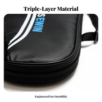 Thickened Cloth Adult Tennis Racket Bag Lightweight Tennis Racquet Bag Padded Teardrop Racket Case Large Pocket for Adults