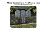 Plastic Ground Stake Fence Weather-Resistant for Gardeners, DIY Enthusiasts