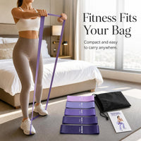 Natural Latex Resistance Bands Set for Home Fitness, Glute Training, Yoga & Strength