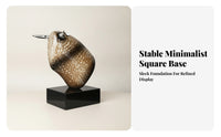 Marble Bull Sculpture Modern Abstract Bull Sculpture for Tabletop Display