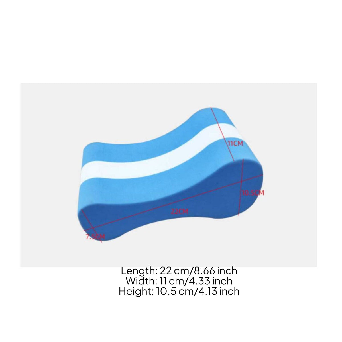 High Buoyancy Figure 8 Kickboard Long-Lasting Leg Buoyant Aid Lightweight Leg Training Swim Board Portable for Beginners, Kids, Beach