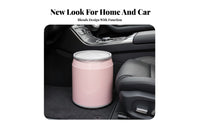 Beverage Can Shaped Trash Bin Sturdy PP Material Carbonated Can Garbage Bin Easy to Clean Press Top Wastebasket for Kids, Adults, Car, Bedroom
