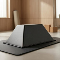 Flat Top Trapezoid Balance Block Wide Base Gymnastics Block Stitched Seams Mind-Body Practice Brick Gray