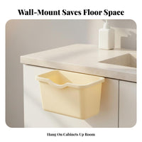 Hanging Trash Can Wall-Mounted Cabinet Door Waste Bin Large Capacity Cabinet Door Garbage Bin for Homeowners, Home Cooks, Kitchen, Lavatory, Dorm Room