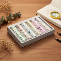 60 Rolls Gold Foil Washi Tape Set for Journaling and Decoration