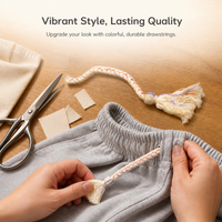 Colorful Multi-Strand Drawstring Cord for Apparel and Crafts