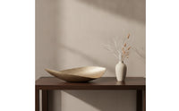 Aluminum Tray with Hammered Finish Textured Boat Tray Sculptural Display Plate for Home Stylists, Interior Designers, Reception Area