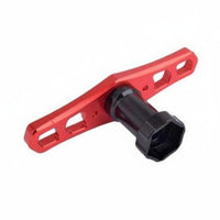 CNC Machined 17mm Wheel Hex Nut Sleeve High Precision RC Car Wheel Nut Tool Aluminum Alloy T-Handle Hex Wrench Metal Construction