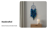 Dream Hoop Great Gift Idea Feather Dream Hoop Lightweight Feather Wall Hanging for Bedroom, Living Room, Nursery