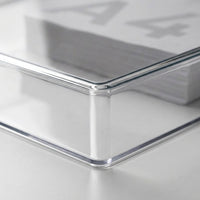 Acrylic File Holder for Desk Storage, Vertical Desktop Organizer for Paper Filing, A4 Document for Study Room and Office