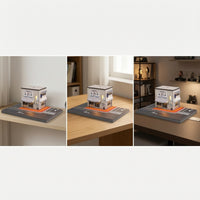 Izakaya Model with Light Lighted Street Corner Diorama Retro Street Store Diorama for Hobbyists