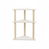 Space Saving Corner Desk Shelf Easy Installation Triangular Storage Rack Sturdy and Stable Triangle Storage Rack Long-Lasting for Home Office Users, Professionals, Homeowners, Desktop, Study Room, Bedroom