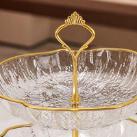 2 Layer Cupcake Stand, Premium Stackable Buffet Risers, Round Food Risers for Dessert Serving, Detachable Serving Stand