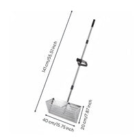 Serrated Edge Sand Rake Detachable Design Stainless Metal Shore Sifter Heavy Duty Long Handle Sand Digger for  Metal Detectorists
