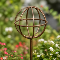 Spherical Plant Support Stake, Iron-made, for Potted Ornamental Plants, Gardening