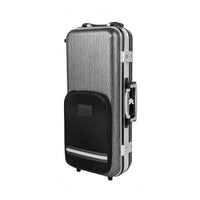 Lock Clasps Clamshell Saxophone Case Front Pocket Hard Saxophone Case Rounded Corners Lined Interior for Back Carrying