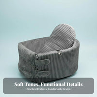 PP Cotton Filling Center Console Dog Car Seat Easy to Install Pet Car Console Seat Portable for Drivers, Road Trip, Travel, Trucks