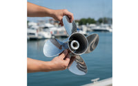 boat motor  Motor Propeller Stainless Steel 3 Propeller Replacement for Boat Owners