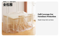 Universal Range Hood Cover Dust Resistant Elastic Dust Cover Thickened Material Clear Couch Protector for Homeowners, Kitchen, Living Room, Bedroom
