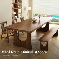Rectangular Wooden Table Minimalist professional design Desk Modern Design Home Furniture for Remote Workers, Homeowners, Dining Room, Study, Kitchen