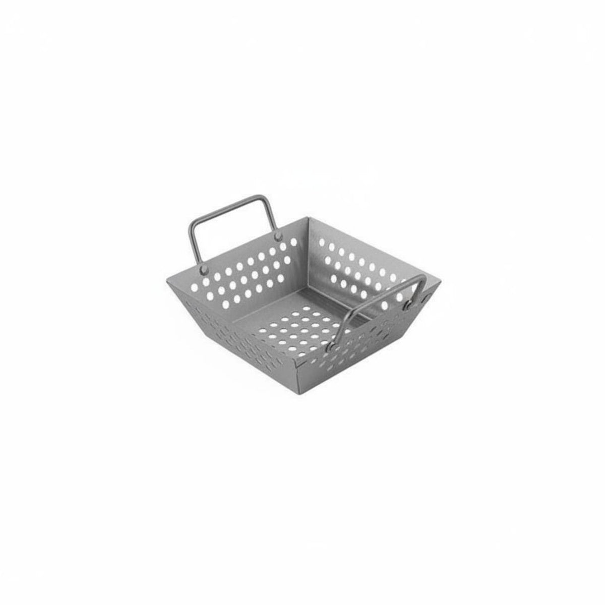 Double Handles Square Fry Basket Commercial Grade Double Handle Food Basket Rustproof Stainless Steel Snack Holder Long-Lasting for Restaurants, Home Cooks, Parties, Barbecue