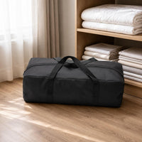 Oxford Cloth Storage Bag Cross Handles Rectangular Duffel Bag Reinforced Seams Carry Case