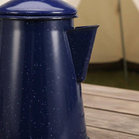 Coffee Pot with Lid Speckled Coffee Pot Glossy Teapot for Camping