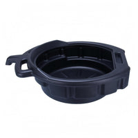 Built-in Handle Oil Drain Pan exposedTop Oil Collection Basin Shallow Plastic Drain Pan Wide Rim for Garage, Workshop