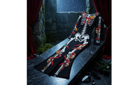 Skeleton Print Dress Fitted Apparel Dramatic for Costume Parties, Women