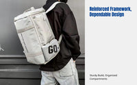 Men's Travel Backpack, Wet/Dry Separation, Large Capacity, Sports, Gym, Shoulder/Crossbody