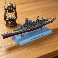 1:1000 Scale Ship Model Ready to Display Historic Cruiser Model Painted Warship Miniature for Collectors