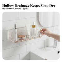 Adhesive Cosmetic shelf Transparent Design Adhesive shelf Easy to Install