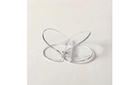 Butterfly Magazine Rack Minimalist Magazine Rack with Oval Base areaSaving Literature Display Stand for Reception Area
