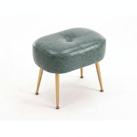 Modern Design Tufted Bench with Metal Legs Padded Seat Tufted Low Bench Space-Saving Design Upholstered Stool Versatile for Homeowners, Interior Decorators, Entryway, Dressing Room, Hallway, Home Removeice