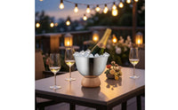 Vintage Ice Bucket Modern Champagne Bucket Sturdy Beverage Tub for Bartenders, Home Bar, Parties