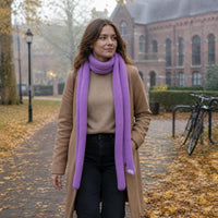 Korean Design Slim Knit Scarf for Women - Y2K Fashion Narrow Neck Warmer