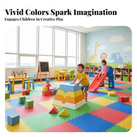 17 Pieces Promotes Movement Skills Sensory Training Block Set Long-Lasting Toddler Soft Climber Set Educational Toddler Indoor Play Gym Easy to Clean for Toddlers, Preschoolers, Kids