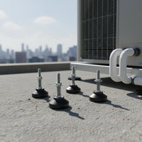 Air Condition Vibration Damper Wear-Resistant Air Condition Condenser Mount Easy Installation Rubber Shock Absorbing Mount for Rooftop, Garage