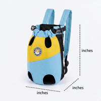 Chest Pet Bag Front Backpack for Small Dogs Cats, Oxford Material Pet Front Carrier, Portable Breathable Front Facing Pouch for Travel Hiking