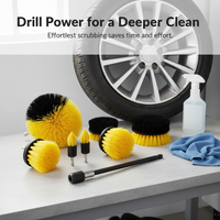 Electric Drill Brush Cleaning Kit for Home, Floor, Car Surfaces