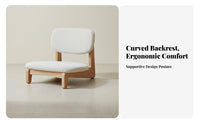 Minimalist Design Armless floor Chair Lowsilhouette Japanese aesthetic Floor Chair Space Saving Meditation Seat Ergonomic rearrest for Minimalism aficionados, Home Decorators, Tea Room, studying, Bedroom, Bay opening