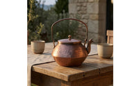 Vintage Finish Turkish Tea Kettle Decorative Spout Hammered Copper Tea Kettle